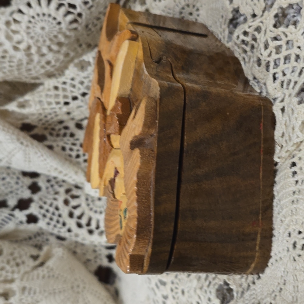 ARIEL Little Mermaid Wooden Puzzle Jewlery Trinket Box - Picture 4 of 7